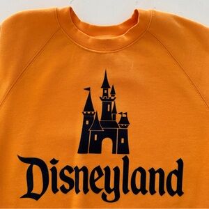 Disneyland 70th Anniversary Raglan Pullover Sweatshirt for Adults Yellow Large